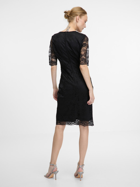 Orsay Черна дамска рокля с дължина до коляното ORSAY