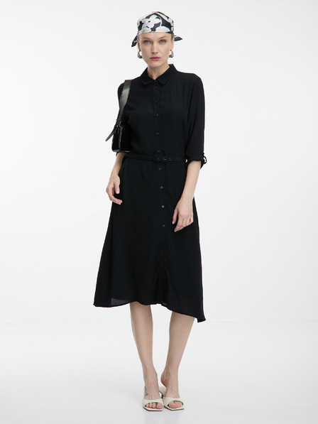 Orsay Черни дамски ризови рокли до коляното ORSAY