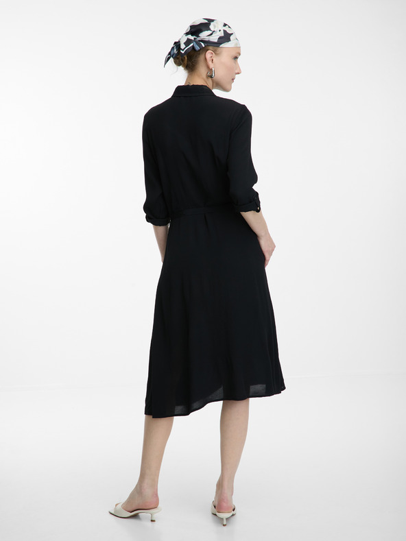 Orsay Черни дамски ризови рокли до коляното ORSAY