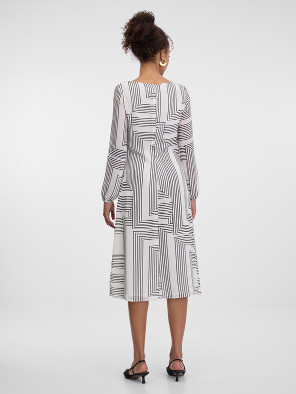 Orsay Бели щампани рокли до коляното ORSAY