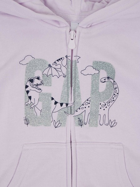 GAP Бебешки суитшърт с цип и качулка GAP