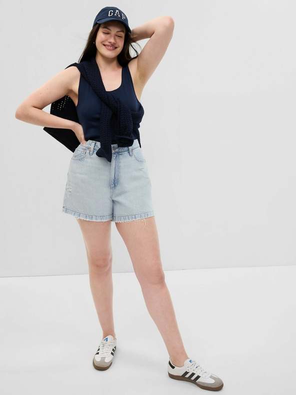 GAP Дънкови високи къси панталони GAP