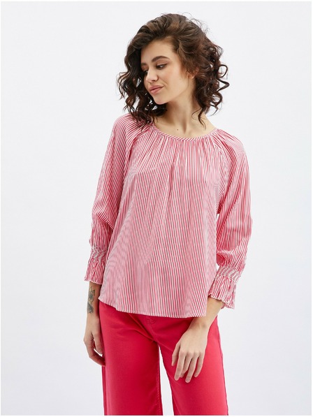 Orsay Тъмнорозова дамска блуза на райе ORSAY