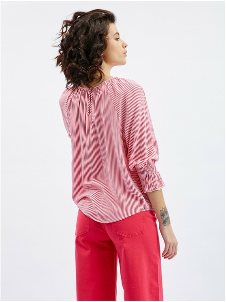 Orsay Тъмнорозова дамска блуза на райе ORSAY