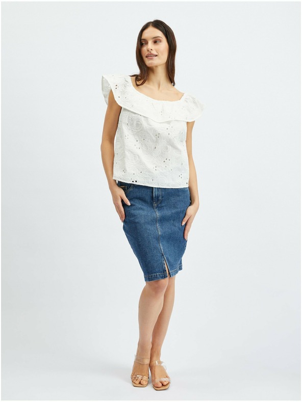 Orsay Бяла дамска блуза ORSAY