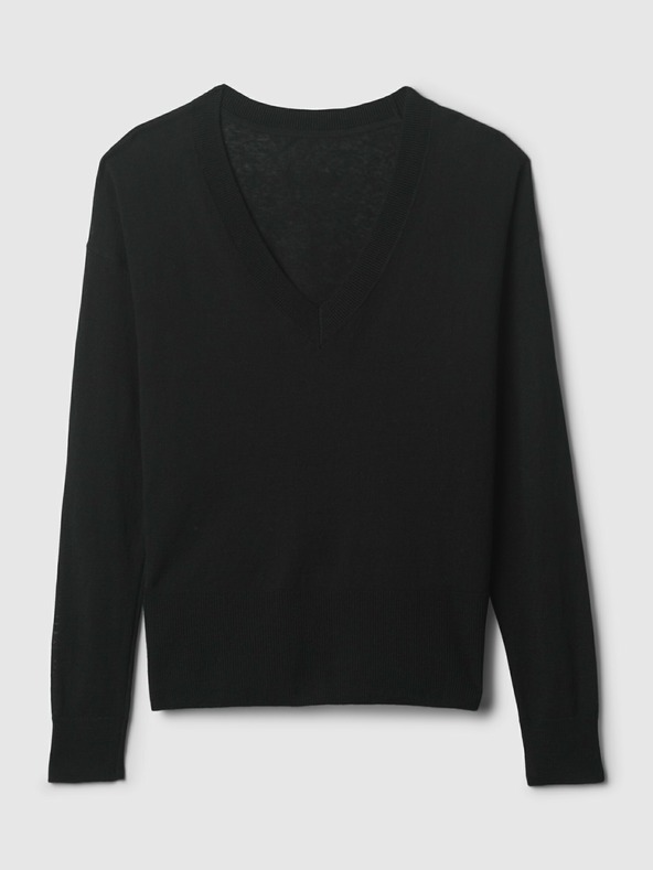 GAP Ленен пуловер с цепки GAP