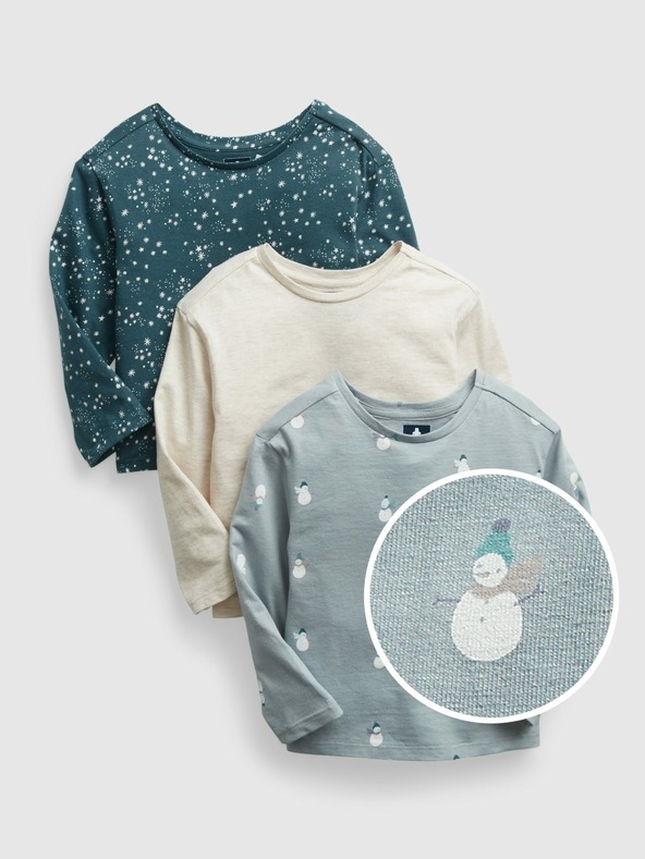 GAP Бебешки тениски Mix & Match, 3 бр. GAP