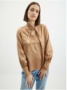 Orsay Светлокафява дамска сатенена блуза ORSAY