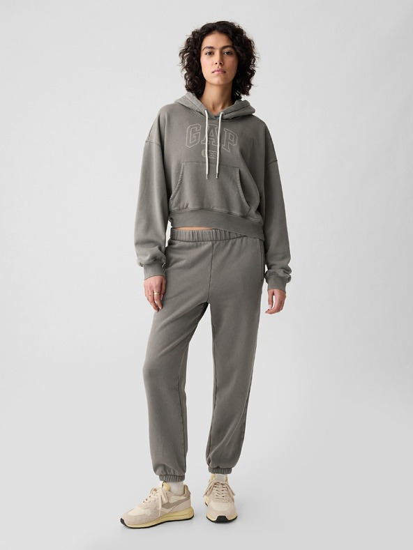 GAP Скъсен суитшърт с качулка GAP