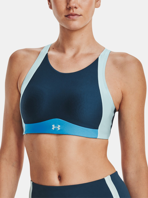 Under Armour Дамски сутиен Under Armour UA Infinity Mid High Neck Shine