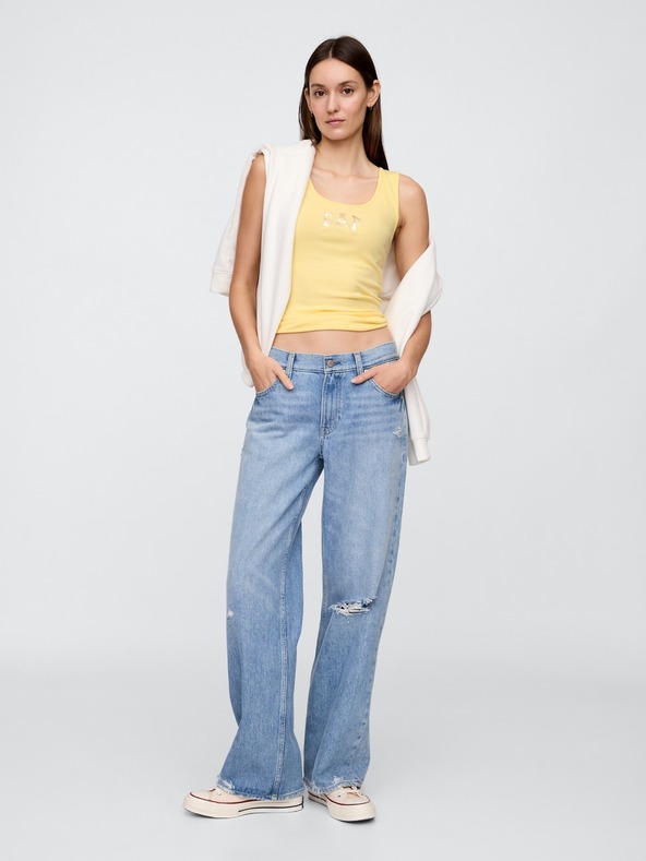 GAP Ребрест потник с лого на GAP