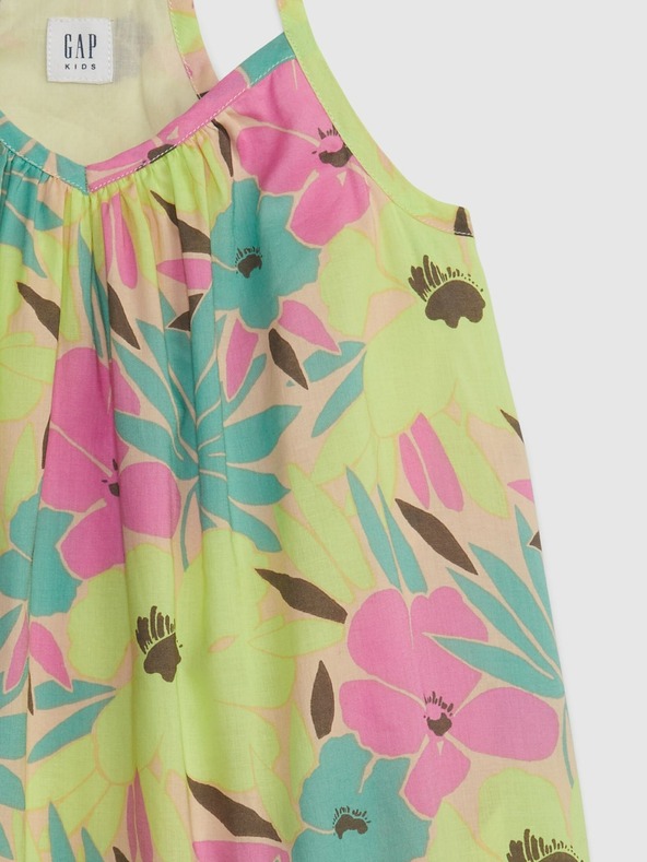GAP Детска цветна рокля с презрамки GAP
