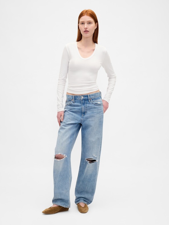 GAP Тениска с ребра GAP