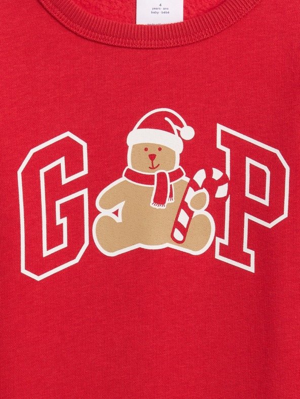 GAP Бебешки суитшърт с лого CashSoft GAP