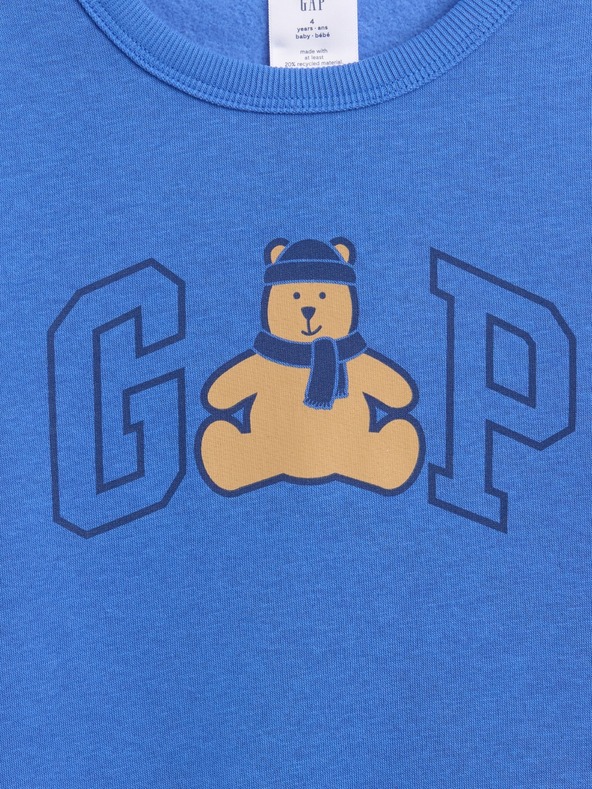 GAP Бебешки суитшърт с лого CashSoft GAP