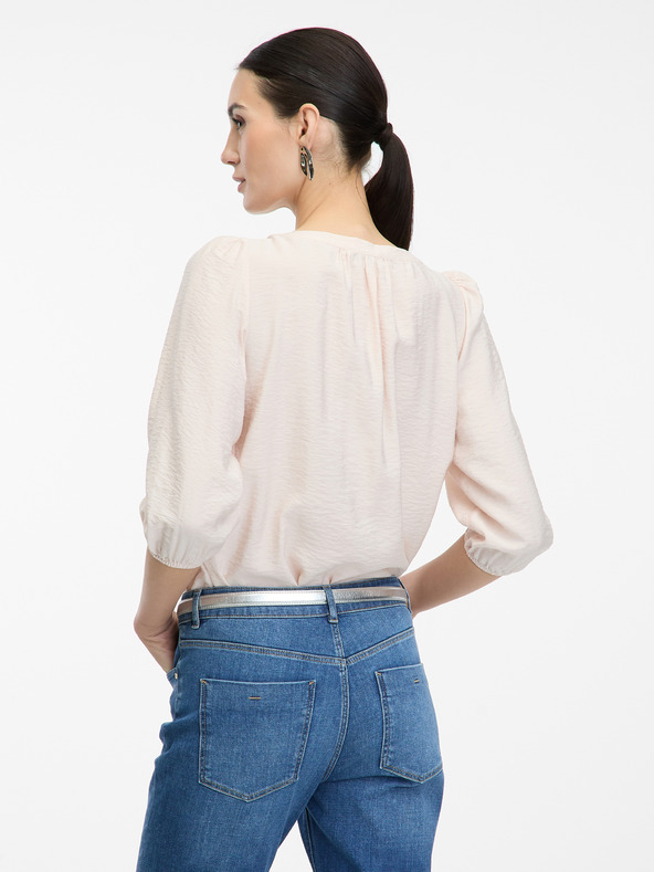 Orsay Светлорозова дамска блуза с 3/4 ръкав ORSAY