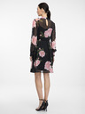 Orsay Черна дамска флорална рокля до коляното ORSAY