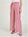 Orsay Розов дамски ленен панталон на райе ORSAY