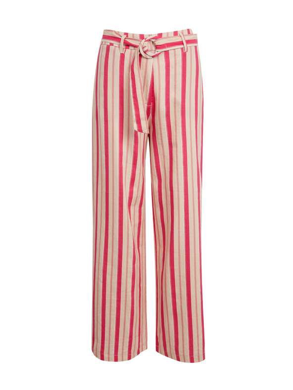 Orsay Розов дамски ленен панталон на райе ORSAY