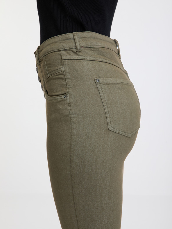 Orsay Дамски skinny fit дънки в цвят каки ORSAY