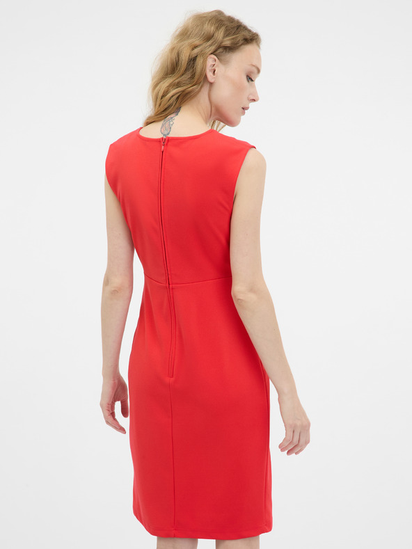 Orsay Червена дамска рокля с дължина до коляното ORSAY