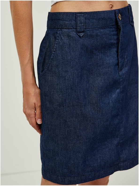 Orsay Тъмносиня дънкова пола ORSAY