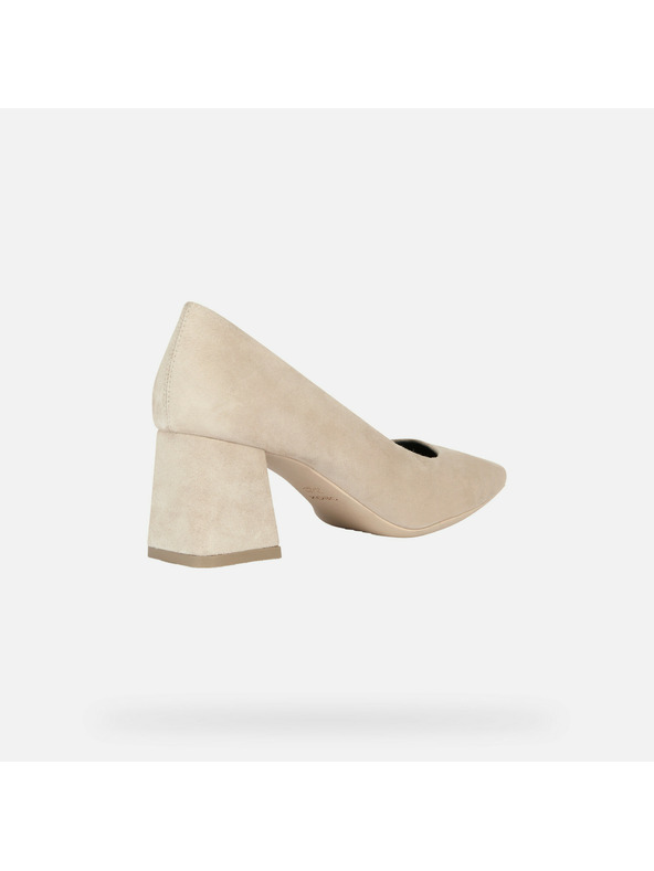 Geox Кремави дамски обувки с висок ток Geox Giselda