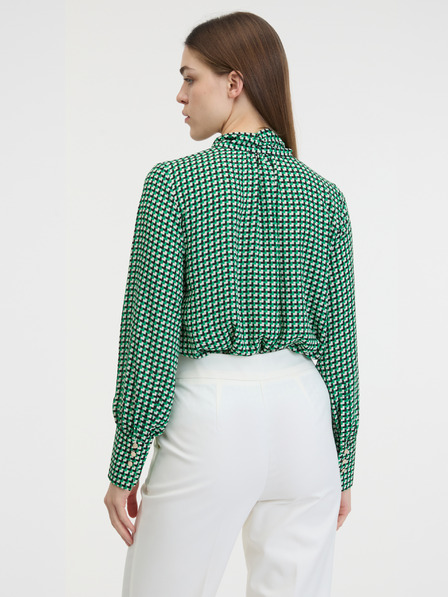 Orsay Зелена дамска блуза с десен ORSAY