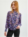 Orsay Лилава дамска блуза на цветя ORSAY
