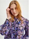 Orsay Лилава дамска блуза на цветя ORSAY