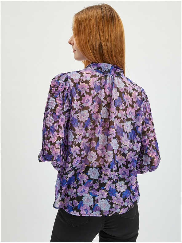 Orsay Лилава дамска блуза на цветя ORSAY