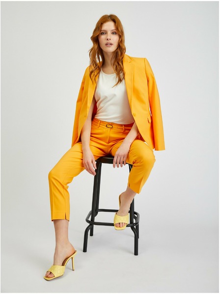 Orsay Оранжев дамски къс панталон с колан ORSAY