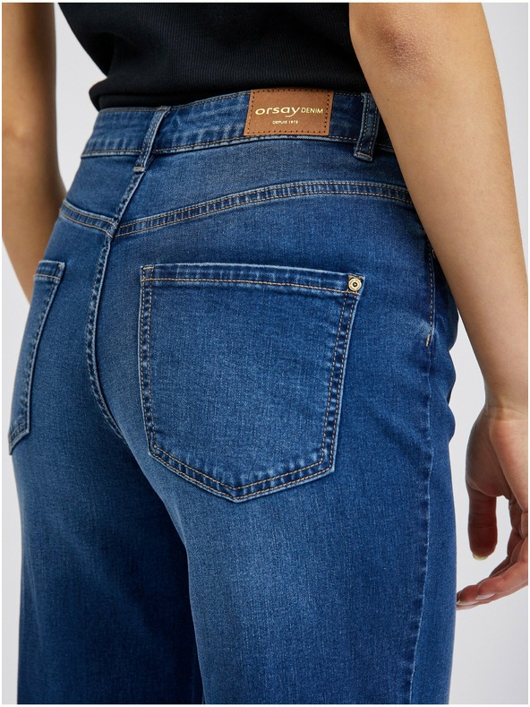 Orsay Тъмносини дамски дънки wide leg ORSAY