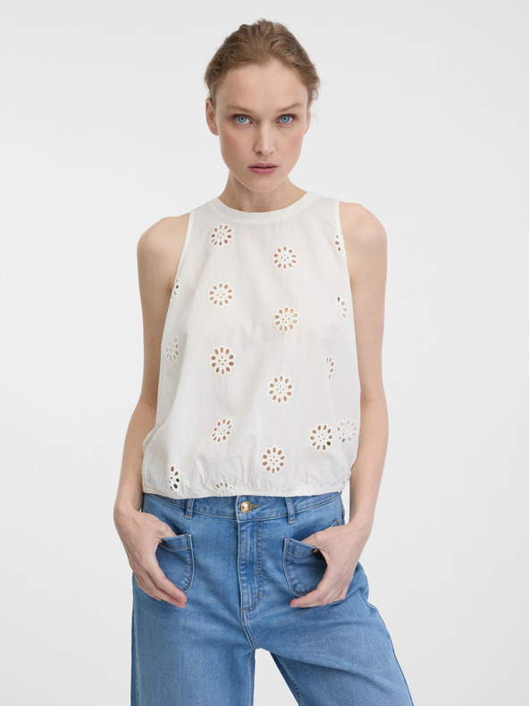 Orsay Бяла дамска блуза ORSAY