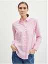Orsay Светлорозова дамска карирана риза ORSAY