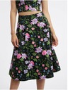 Orsay Черна дамска пола на цветя ORSAY