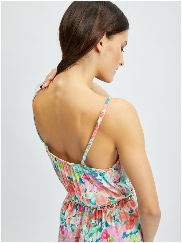 Orsay Розово-кремав дамски гащеризон на цветя ORSAY