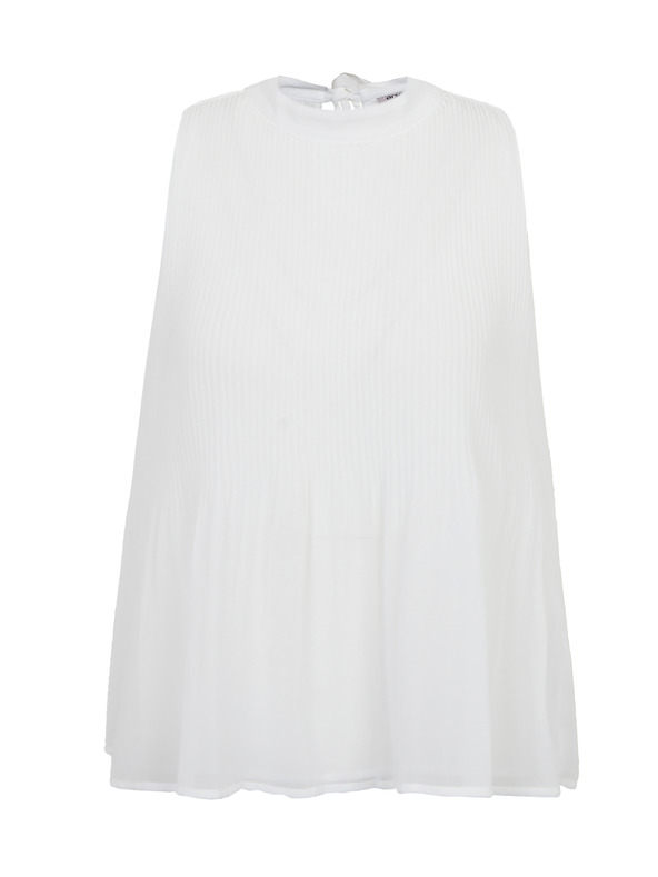 Orsay Бяла дамска плисирана блуза ORSAY