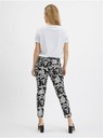 Orsay Бяло-черен дамски панталон с десен ORSAY