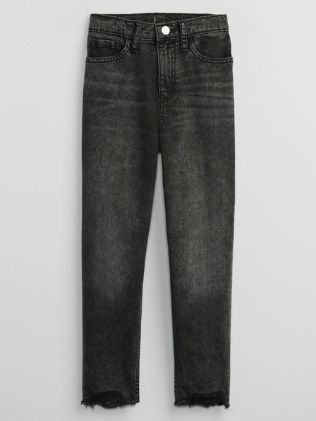 GAP Детски черни дънки mom GAP