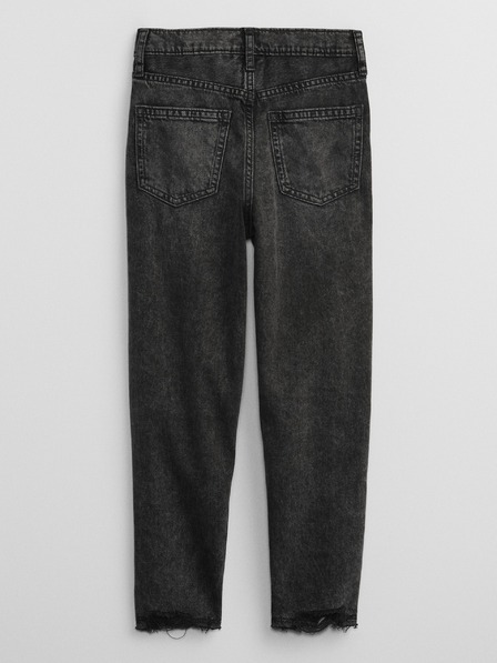 GAP Детски черни дънки mom GAP