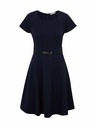 Orsay Тъмносиня дамска рокля с колан ORSAY