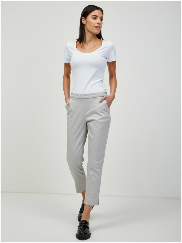 Orsay Светлосив къс панталон ORSAY