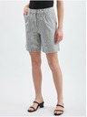 Orsay Светлосиви дамски къси панталони на каре ORSAY