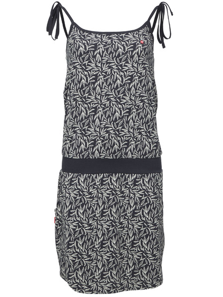 Loap Черна дамска шарена рокля LOAP BAELA