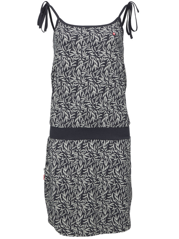 Loap Черна дамска шарена рокля LOAP BAELA