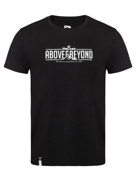 Loap Черна мъжка тениска с щампа LOAP BRED