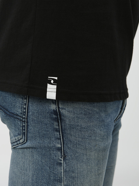 Loap Черна мъжка тениска с щампа LOAP BRED