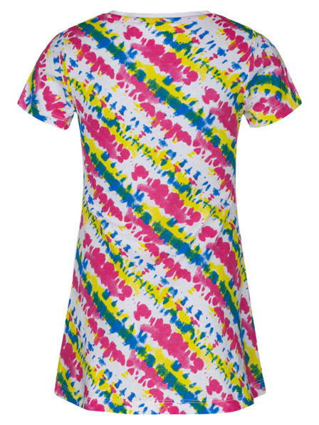 Loap Розово-бяла шарена рокля за момичета LOAP Bestona