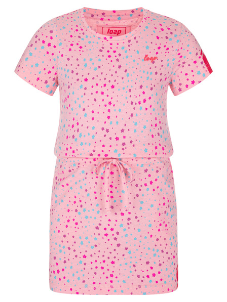 Loap Розова рокля за момичета с шарки LOAP BESNA